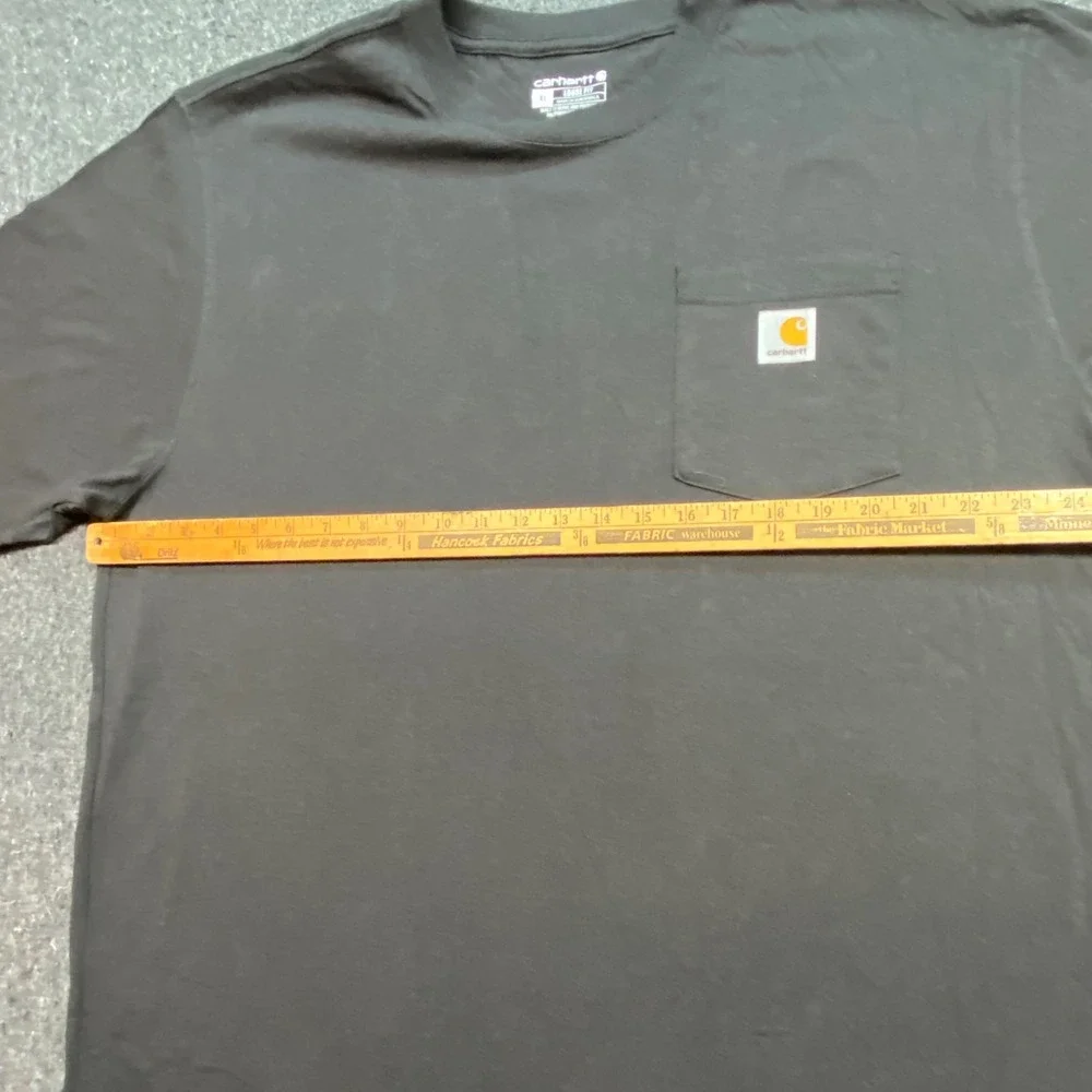 Carhartt Pocket TShirt Sz XL Mens Gray Workwear Loose Fit Short Sleeve Heavy